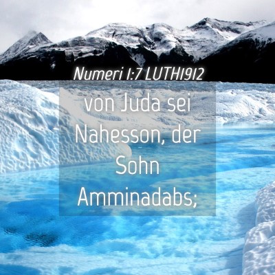 Picture 04 - Numeri 1:7 LUTH1912 - von Juda sei Nahesson, der Sohn - Bible Verse Picture