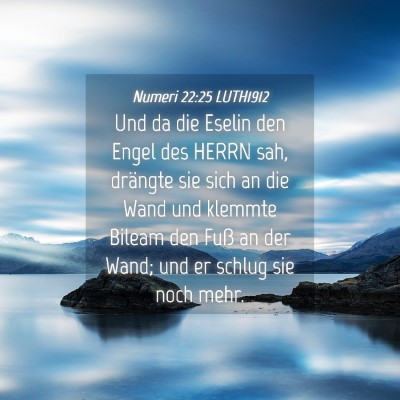 Picture 04 - Numeri 22:25 LUTH1912 - Und da die Eselin den Engel des HERRN sah, - Bible Verse Picture