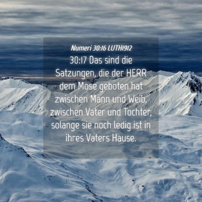 Picture 04 - Numeri 30:16 LUTH1912 - 30:17 Das sind die Satzungen, die der HERR dem - Bible Verse Picture