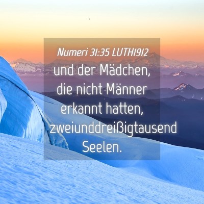 Picture 04 - Numeri 31:35 LUTH1912 - und der Mädchen, die nicht Männer erkannt - Bible Verse Picture