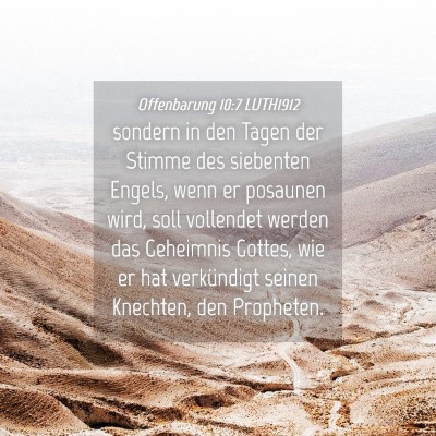 Picture 04 - Offenbarung 10:7 LUTH1912 - sondern in den Tagen der Stimme des siebenten - Bible Verse Picture