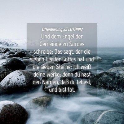 Picture 04 - Offenbarung 3:1 LUTH1912 - Und dem Engel der Gemeinde zu Sardes schreibe: - Bible Verse Picture