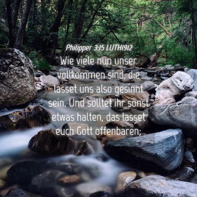 Picture 04 - Philipper 3:15 LUTH1912 - Wie viele nun unser vollkommen sind, die lasset - Bible Verse Picture