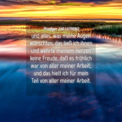Picture 04 - Prediger 2:10 LUTH1912 - und alles, was meine Augen wünschten, das ließ - Bible Verse Picture