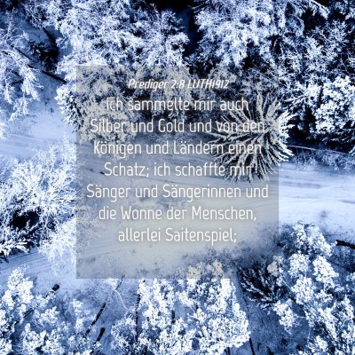 Picture 04 - Prediger 2:8 LUTH1912 - ich sammelte mir auch Silber und Gold und von den - Bible Verse Picture