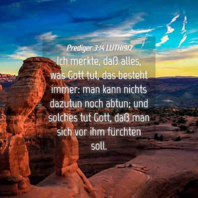 Picture 04 - Prediger 3:14 LUTH1912 - Ich merkte, daß alles, was Gott tut, das besteht - Bible Verse Picture