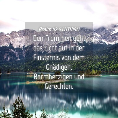 Picture 04 - Psalm 112:4 LUTH1912 - Den Frommen geht das Licht auf in der Finsternis - Bible Verse Picture