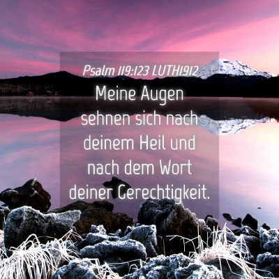 Picture 04 - Psalm 119:123 LUTH1912 - Meine Augen sehnen sich nach deinem Heil und nach - Bible Verse Picture