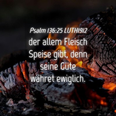 Picture 04 - Psalm 136:25 LUTH1912 - der allem Fleisch Speise gibt, denn seine Güte - Bible Verse Picture