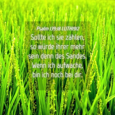 Picture 04 - Psalm 139:18 LUTH1912 - Sollte ich sie zählen, so würde ihrer mehr sein - Bible Verse Picture