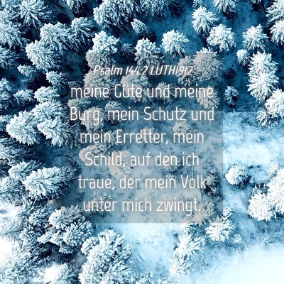 Picture 04 - Psalm 144:2 LUTH1912 - meine Güte und meine Burg, mein Schutz und mein - Bible Verse Picture