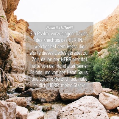 Picture 04 - Psalm 18:1 LUTH1912 - Ein Psalm, vorzusingen, Davids, des Knechtes des - Bible Verse Picture