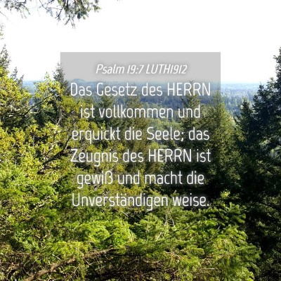 Picture 04 - Psalm 19:7 LUTH1912 - Das Gesetz des HERRN ist vollkommen und erquickt - Bible Verse Picture