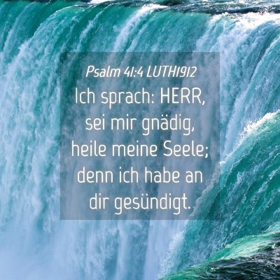 Picture 04 - Psalm 41:4 LUTH1912 - Ich sprach: HERR, sei mir gnädig, heile meine - Bible Verse Picture