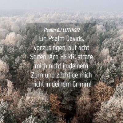 Picture 04 - Psalm 6:1 LUTH1912 - Ein Psalm Davids, vorzusingen, auf acht Saiten. - Bible Verse Picture