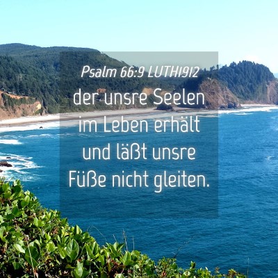 Picture 04 - Psalm 66:9 LUTH1912 - der unsre Seelen im Leben erhält und läßt - Bible Verse Picture
