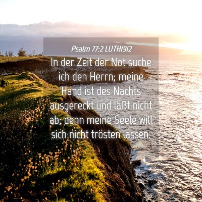 Picture 04 - Psalm 77:2 LUTH1912 - In der Zeit der Not suche ich den Herrn; meine - Bible Verse Picture
