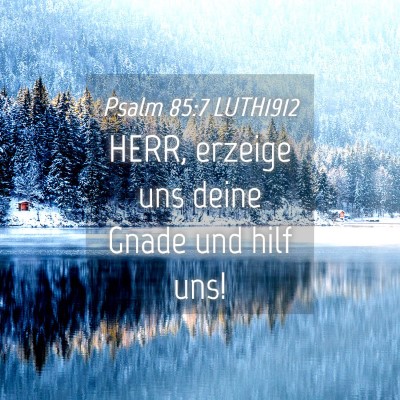 Picture 04 - Psalm 85:7 LUTH1912 - HERR, erzeige uns deine Gnade und hilf - Bible Verse Picture