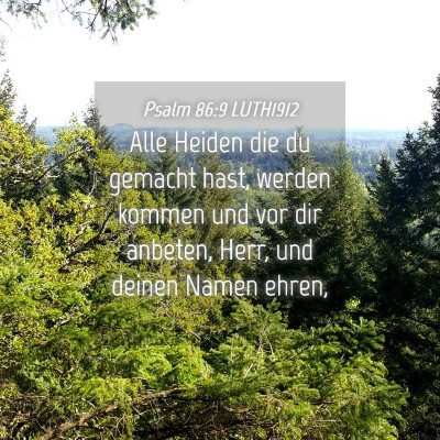 Picture 04 - Psalm 86:9 LUTH1912 - Alle Heiden die du gemacht hast, werden kommen - Bible Verse Picture