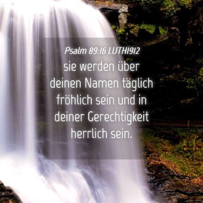 Picture 04 - Psalm 89:16 LUTH1912 - sie werden über deinen Namen täglich fröhlich - Bible Verse Picture