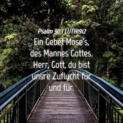 Picture 04 - Psalm 90:1 LUTH1912 - Ein Gebet Mose's, des Mannes Gottes. Herr, Gott, - Bible Verse Picture