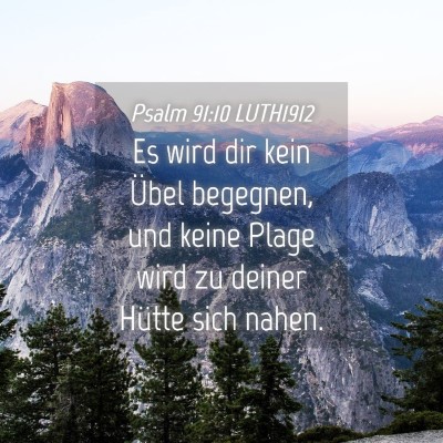 Picture 04 - Psalm 91:10 LUTH1912 - Es wird dir kein Übel begegnen, und keine Plage - Bible Verse Picture