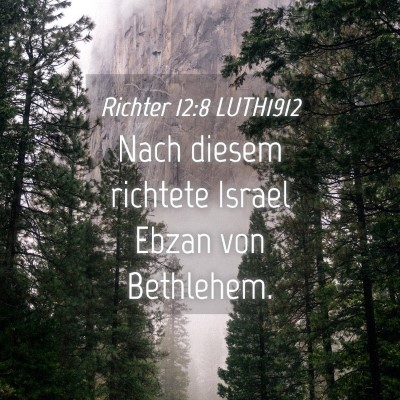 Picture 04 - Richter 12:8 LUTH1912 - Nach diesem richtete Israel Ebzan von - Bible Verse Picture