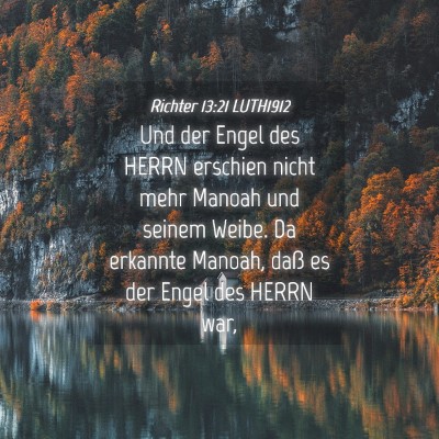 Picture 04 - Richter 13:21 LUTH1912 - Und der Engel des HERRN erschien nicht mehr - Bible Verse Picture
