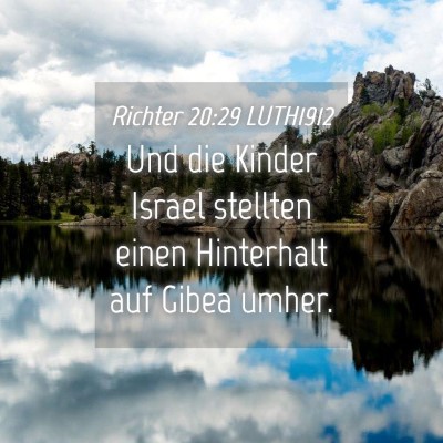 Picture 04 - Richter 20:29 LUTH1912 - Und die Kinder Israel stellten einen Hinterhalt - Bible Verse Picture