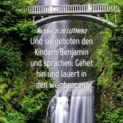 Picture 04 - Richter 21:20 LUTH1912 - Und sie geboten den Kindern Benjamin und - Bible Verse Picture