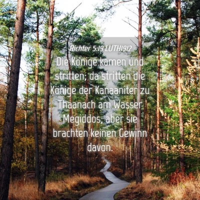 Picture 04 - Richter 5:19 LUTH1912 - Die Könige kamen und stritten; da stritten die - Bible Verse Picture