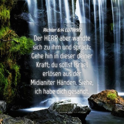 Picture 04 - Richter 6:14 LUTH1912 - Der HERR aber wandte sich zu ihm und sprach: Gehe - Bible Verse Picture