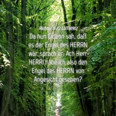 Picture 04 - Richter 6:22 LUTH1912 - Da nun Gideon sah, daß es der Engel des HERRN - Bible Verse Picture