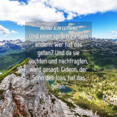 Picture 04 - Richter 6:29 LUTH1912 - Und einer sprach zu dem andern: Wer hat das - Bible Verse Picture