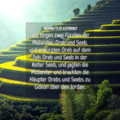Picture 04 - Richter 7:25 LUTH1912 - und fingen zwei Fürsten der Midianiter, Oreb und - Bible Verse Picture