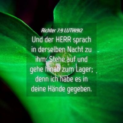 Picture 04 - Richter 7:9 LUTH1912 - Und der HERR sprach in derselben Nacht zu ihm: - Bible Verse Picture