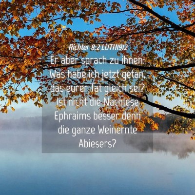 Picture 04 - Richter 8:2 LUTH1912 - Er aber sprach zu ihnen: Was habe ich jetzt - Bible Verse Picture