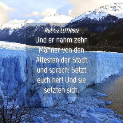 Picture 04 - Rut 4:2 LUTH1912 - Und er nahm zehn Männer von den Ältesten der - Bible Verse Picture
