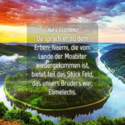 Picture 04 - Rut 4:3 LUTH1912 - Da sprach er zu dem Erben: Naemi, die vom Lande - Bible Verse Picture