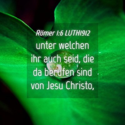 Picture 04 - Römer 1:6 LUTH1912 - unter welchen ihr auch seid, die da berufen sind - Bible Verse Picture