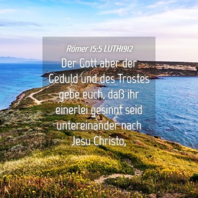 Picture 04 - Römer 15:5 LUTH1912 - Der Gott aber der Geduld und des Trostes gebe - Bible Verse Picture