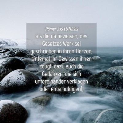 Picture 04 - Römer 2:15 LUTH1912 - als die da beweisen, des Gesetzes Werk sei - Bible Verse Picture