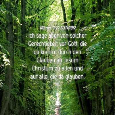 Picture 04 - Römer 3:22 LUTH1912 - Ich sage aber von solcher Gerechtigkeit vor Gott, - Bible Verse Picture