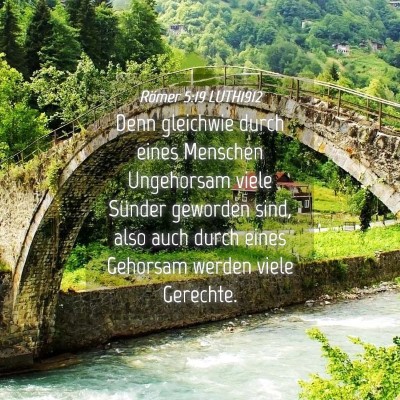 Picture 04 - Römer 5:19 LUTH1912 - Denn gleichwie durch eines Menschen Ungehorsam - Bible Verse Picture