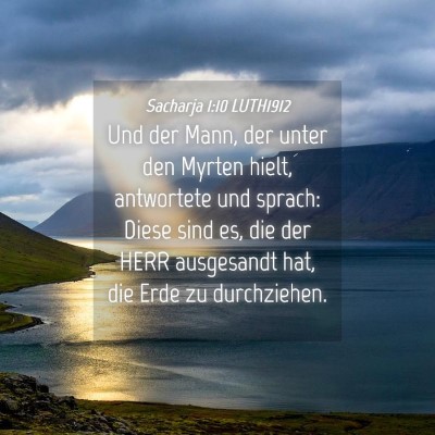 Picture 04 - Sacharja 1:10 LUTH1912 - Und der Mann, der unter den Myrten hielt, - Bible Verse Picture