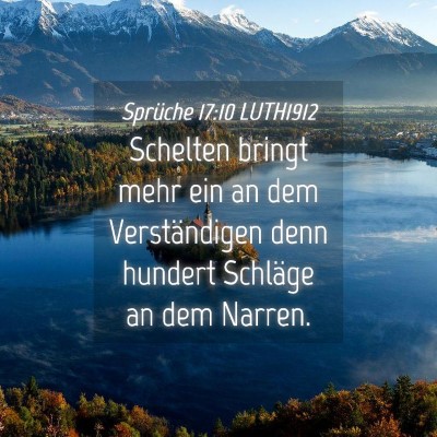 Picture 04 - Sprüche 17:10 LUTH1912 - Schelten bringt mehr ein an dem Verständigen - Bible Verse Picture