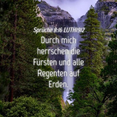 Picture 04 - Sprüche 8:16 LUTH1912 - Durch mich herrschen die Fürsten und alle - Bible Verse Picture