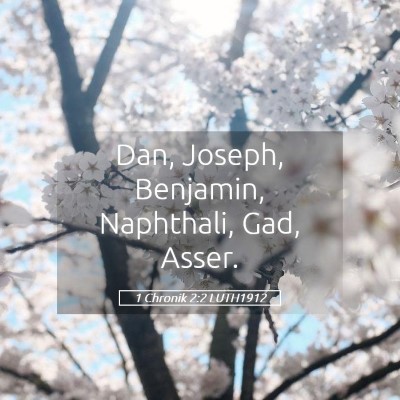 Picture 05 - 1 Chronik 2:2 LUTH1912 - Dan, Joseph, Benjamin, Naphthali, Gad, - Bible Verse Picture