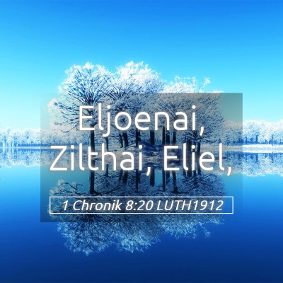 Picture 05 - 1 Chronik 8:20 LUTH1912 - Eljoenai, Zilthai, - Bible Verse Picture