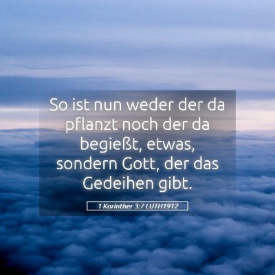 Picture 05 - 1 Korinther 3:7 LUTH1912 - So ist nun weder der da pflanzt noch der da - Bible Verse Picture
